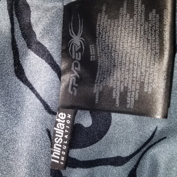 Men's Spyder Axys Ski Jacket White/Gray Large - Picture 9 of 12